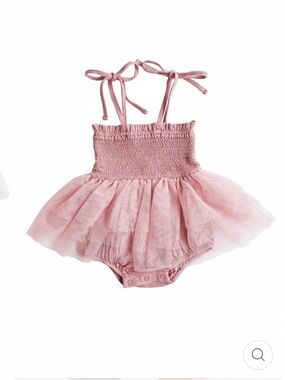 Caden Lane Soft Pink Baby outfit with tutu.